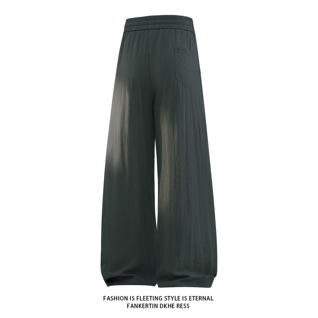 Linen Wide-Leg Casual Pants